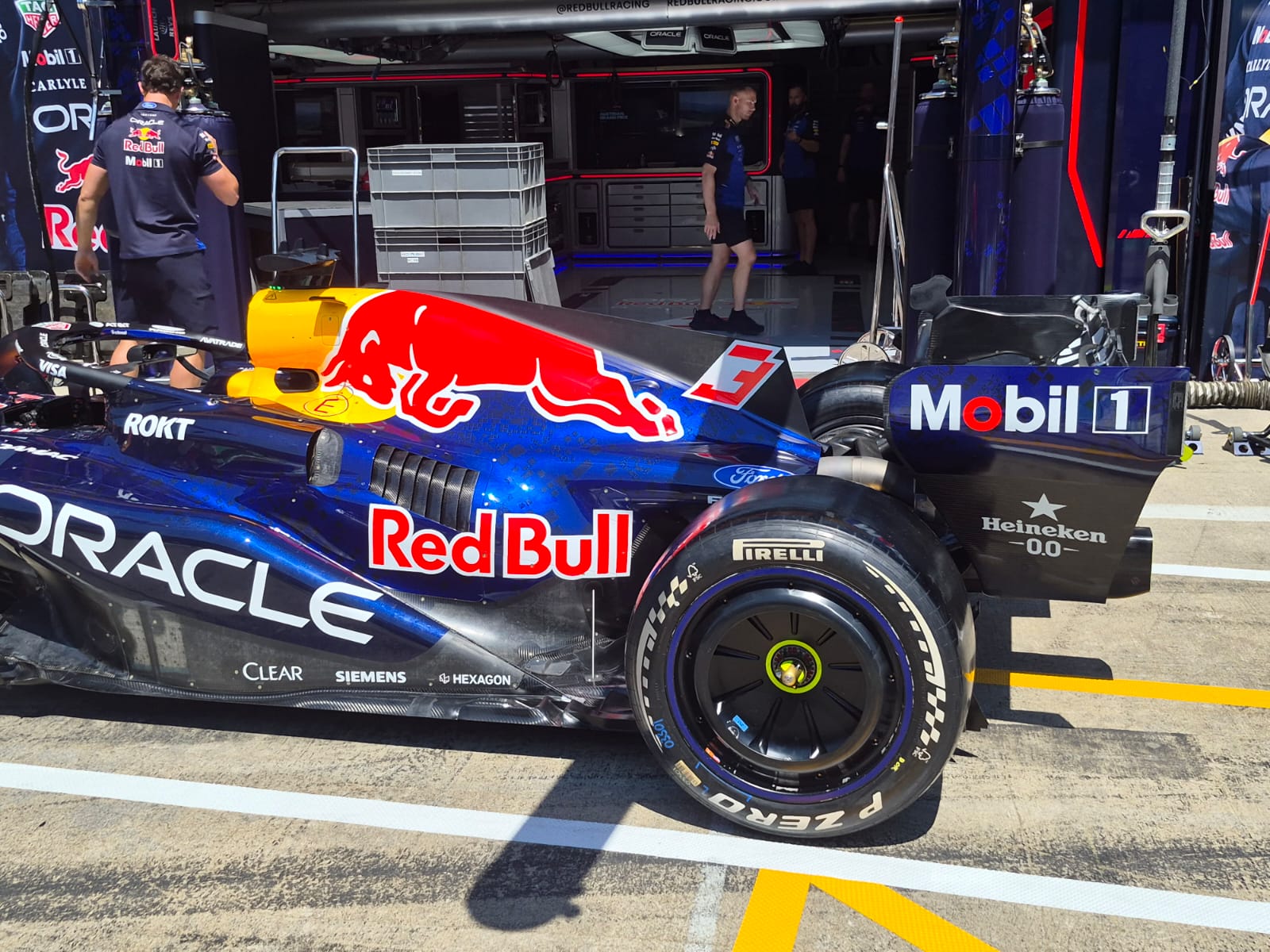 Detail of Red Bull's upgraded RB22 (image: Adam Cooper) 