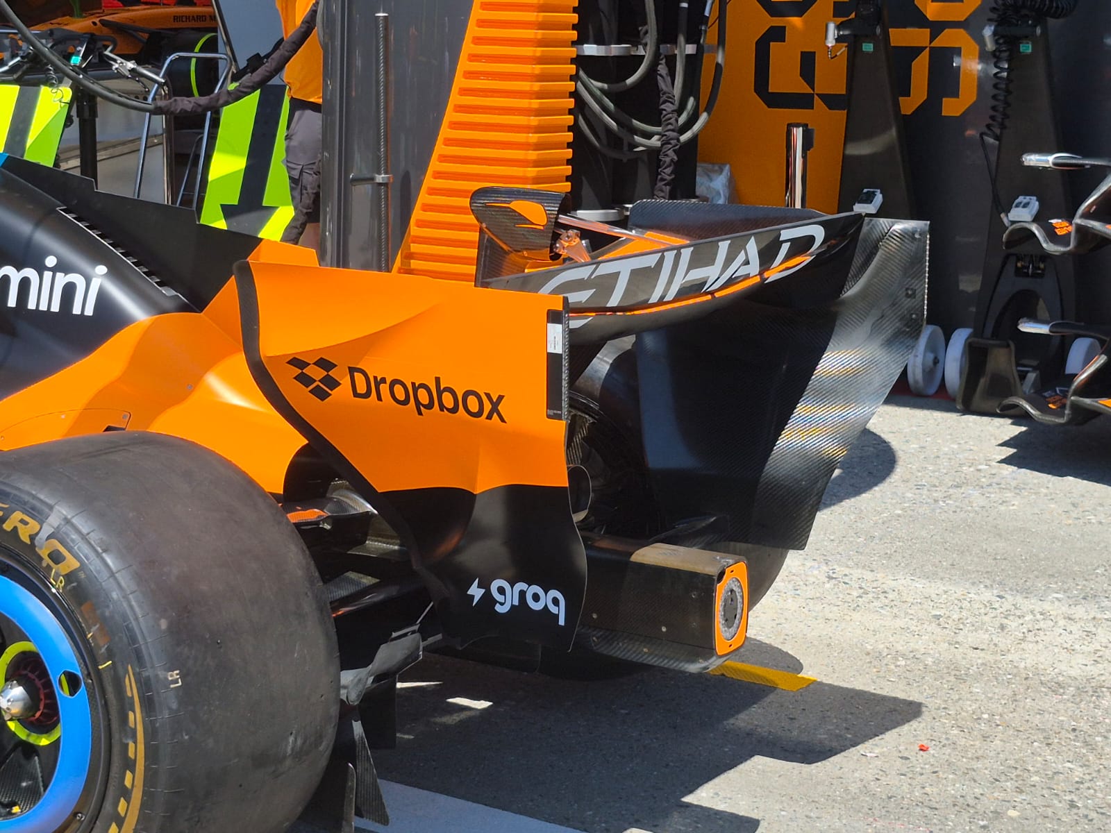 McLaren's 'experimental' rear wing (image: Adam Cooper)
