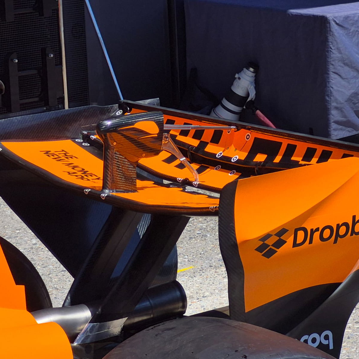 McLaren's 'experimental' rear wing (image: Adam Cooper)