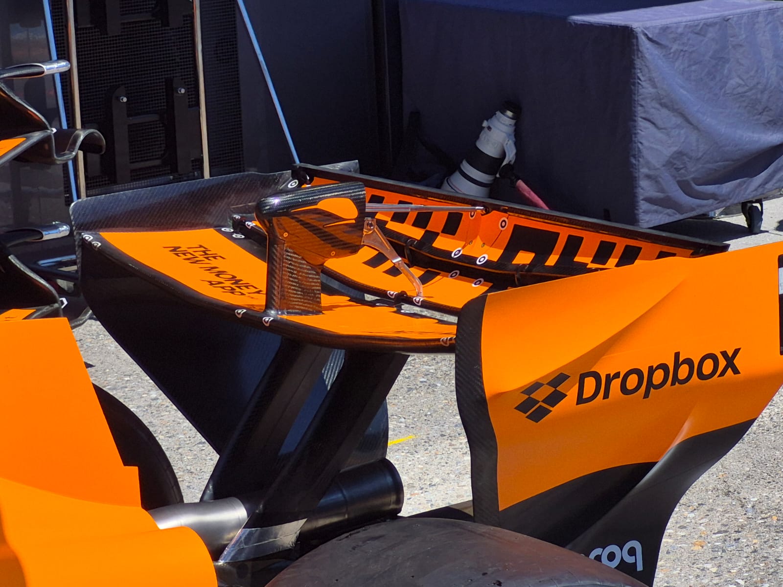 McLaren's 'experimental' rear wing (image: Adam Cooper)