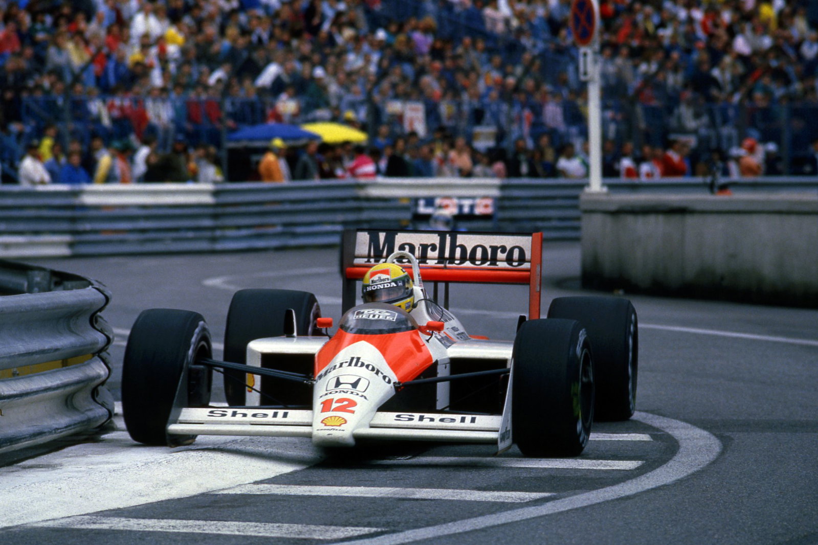 Senna at Monaco in 1988