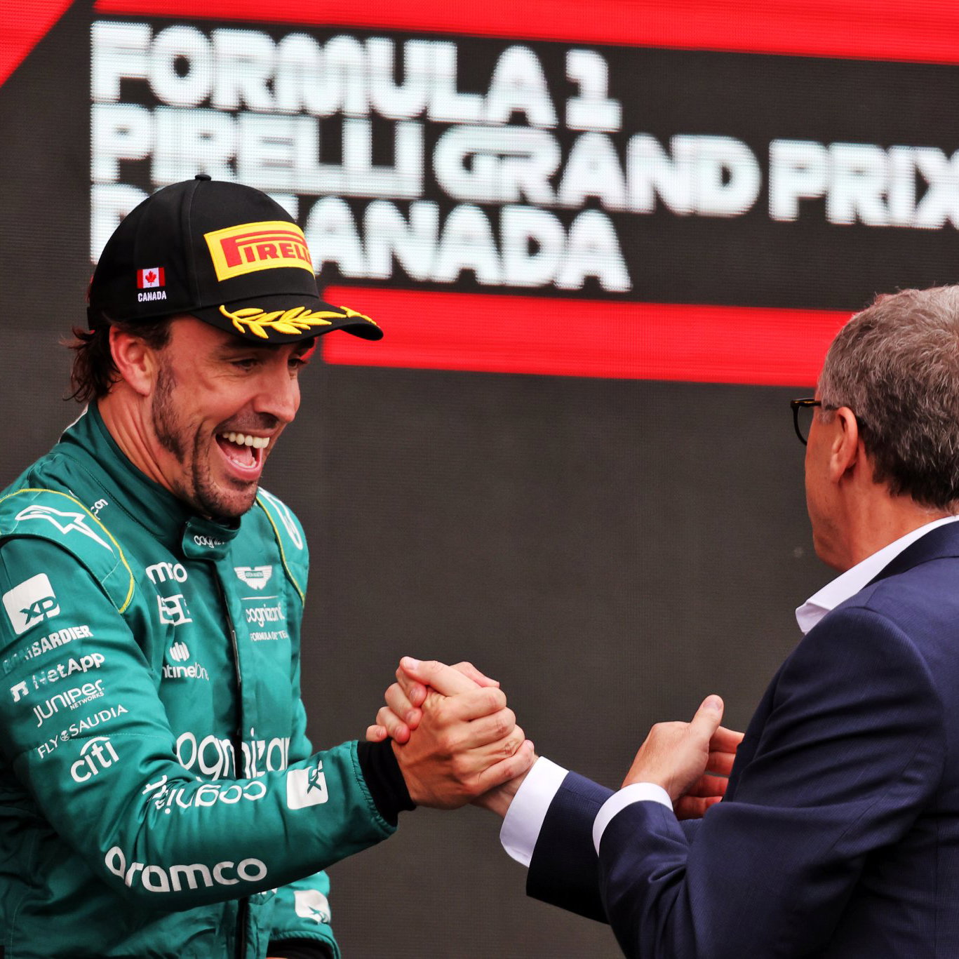 Domenicali congratulates Alonso on the F1 podium