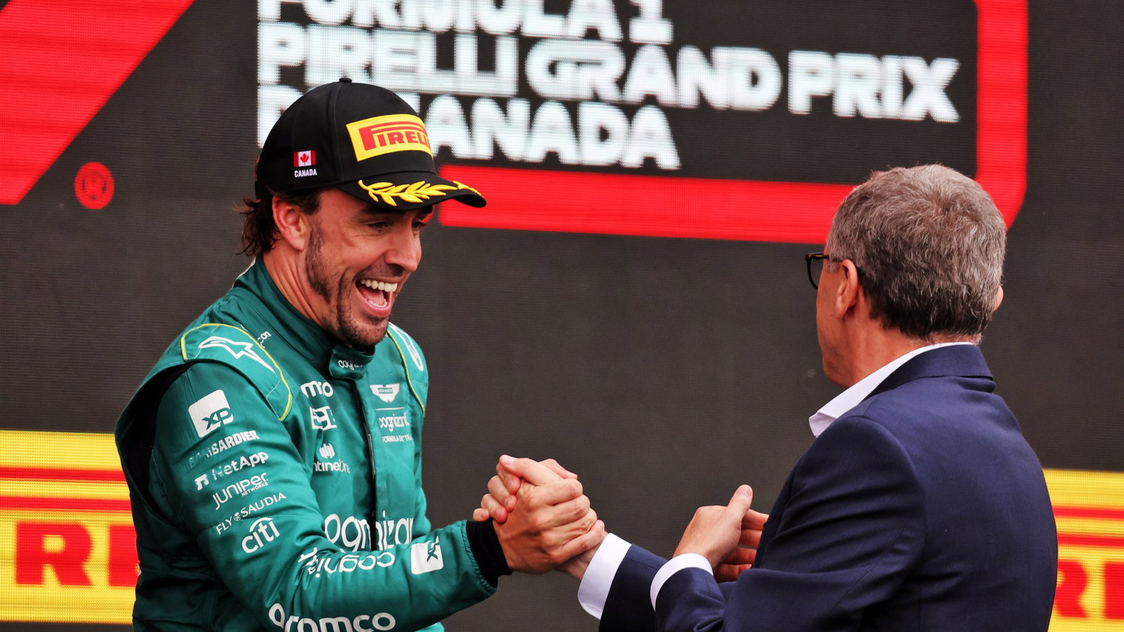 Domenicali congratulates Alonso on the F1 podium