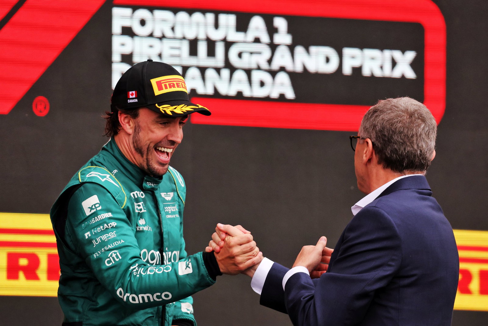 Domenicali congratulates Alonso on the F1 podium