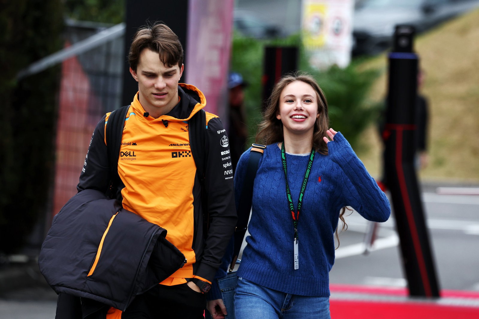 Lily keeps a low profile but regularly attends races to support Oscar