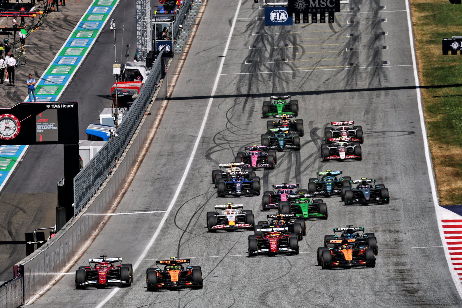 Start of the 2025 Austrian Grand Prix