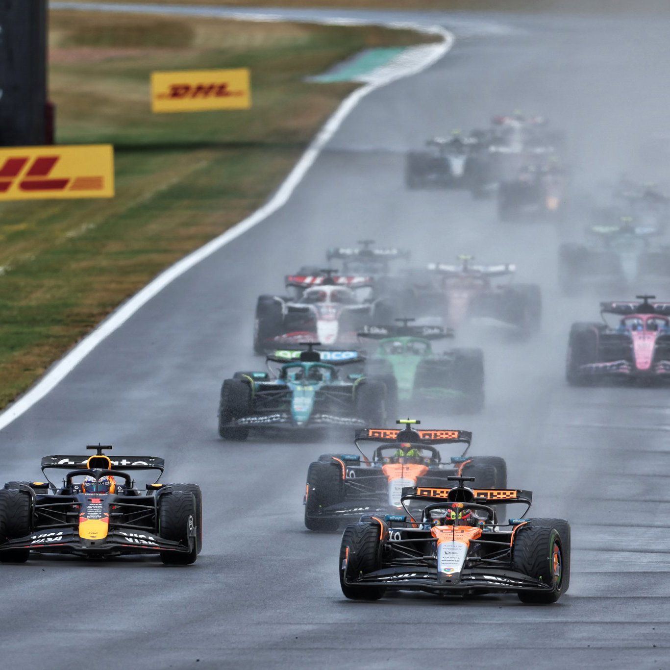 Rain hit the 2025 British Grand Prix