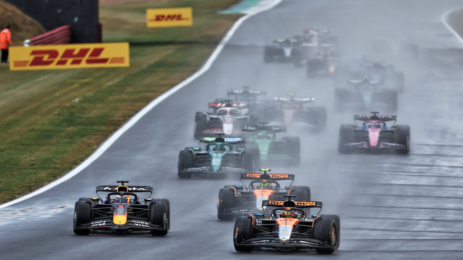 Rain hit the 2025 British Grand Prix