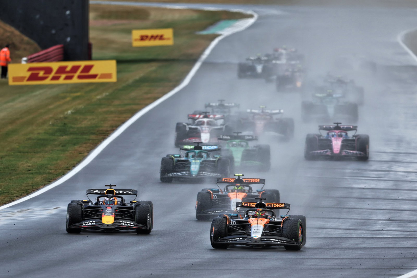 Rain hit the 2025 British Grand Prix