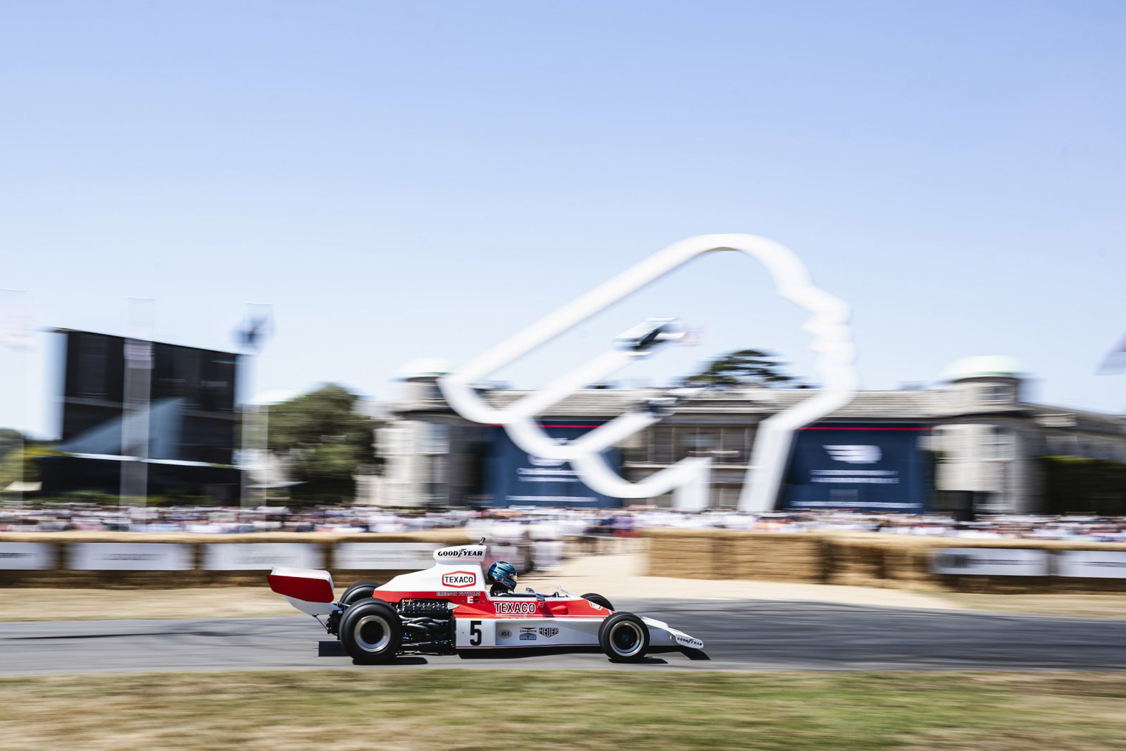 Hunt's McLaren M23 at Goodwood