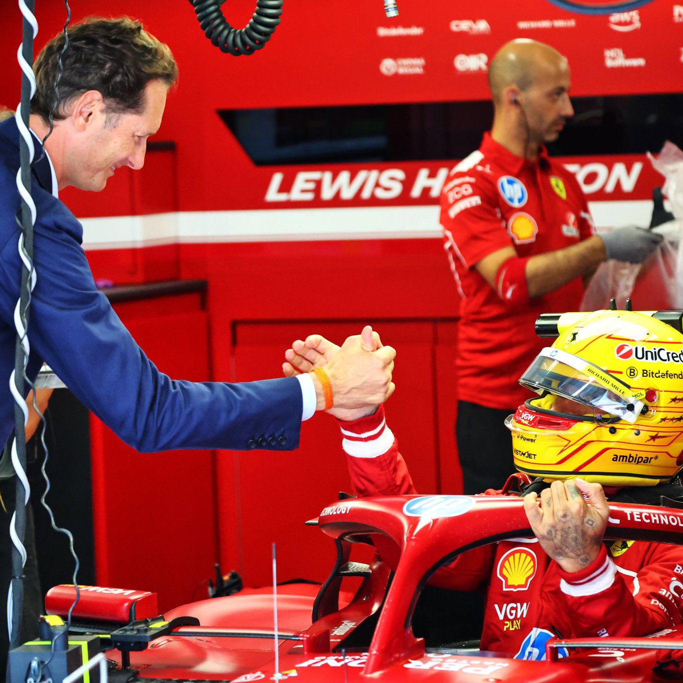 Elkann praised Hamilton's performance