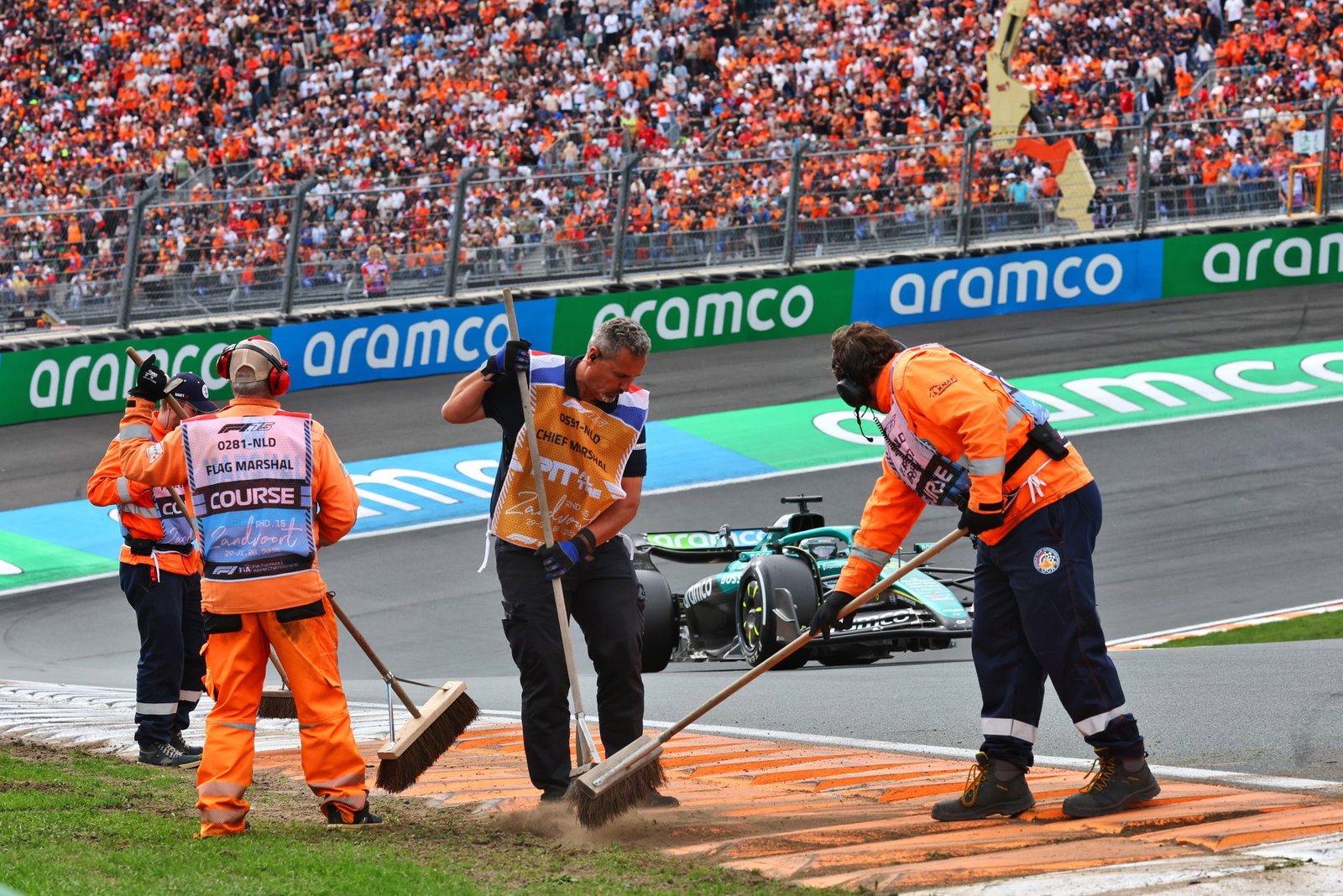 F1 marshals at the 2025 Dutch Grand Prix