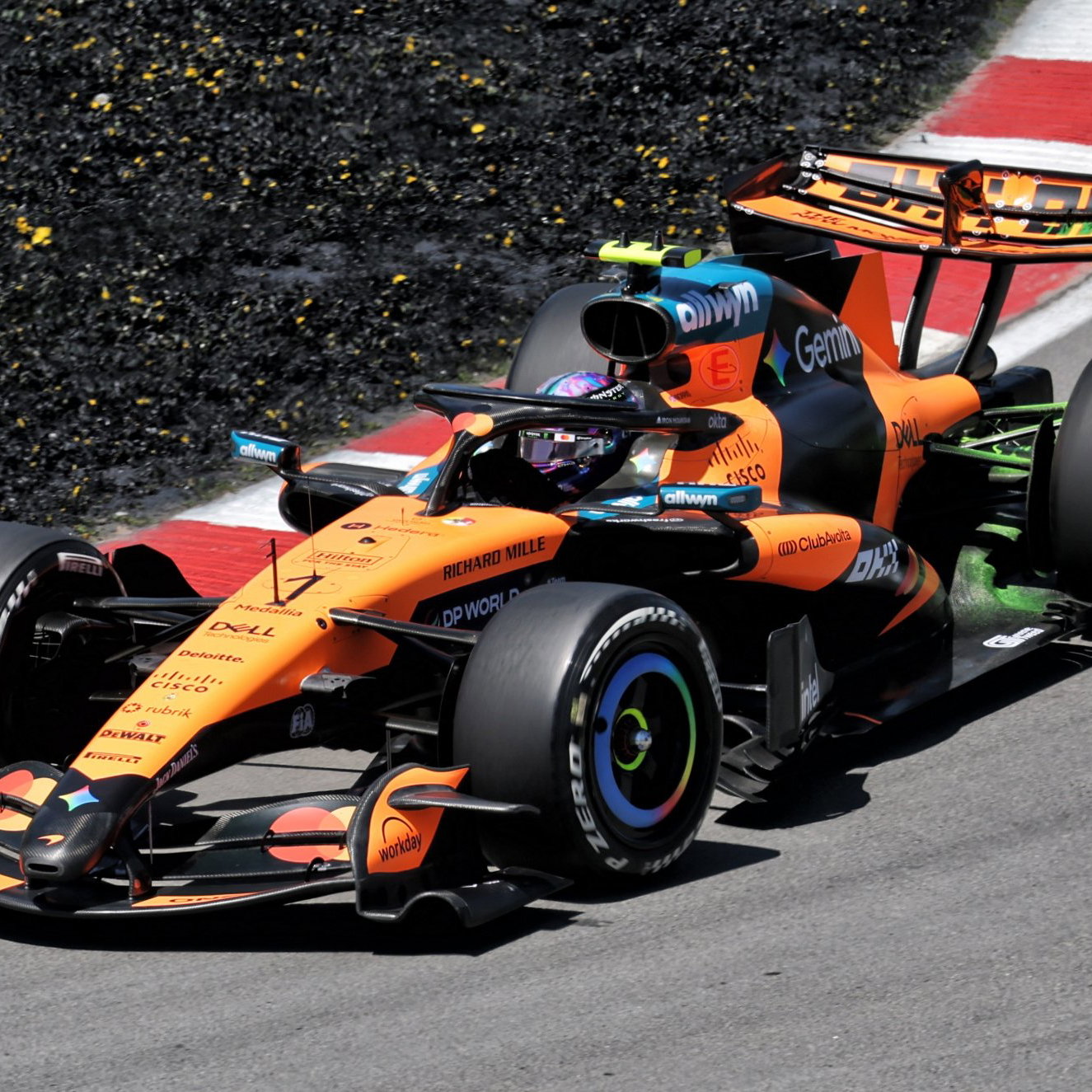 Norris tested the new front wing in Canada practice