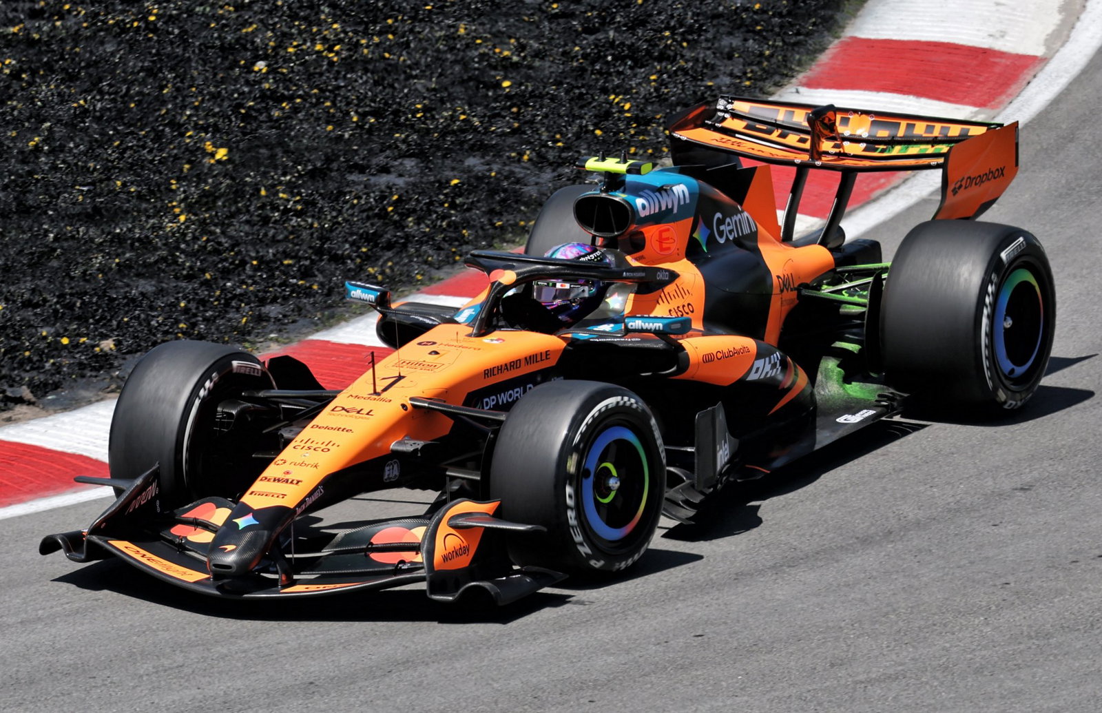 Norris tested the new front wing in Canada practice 