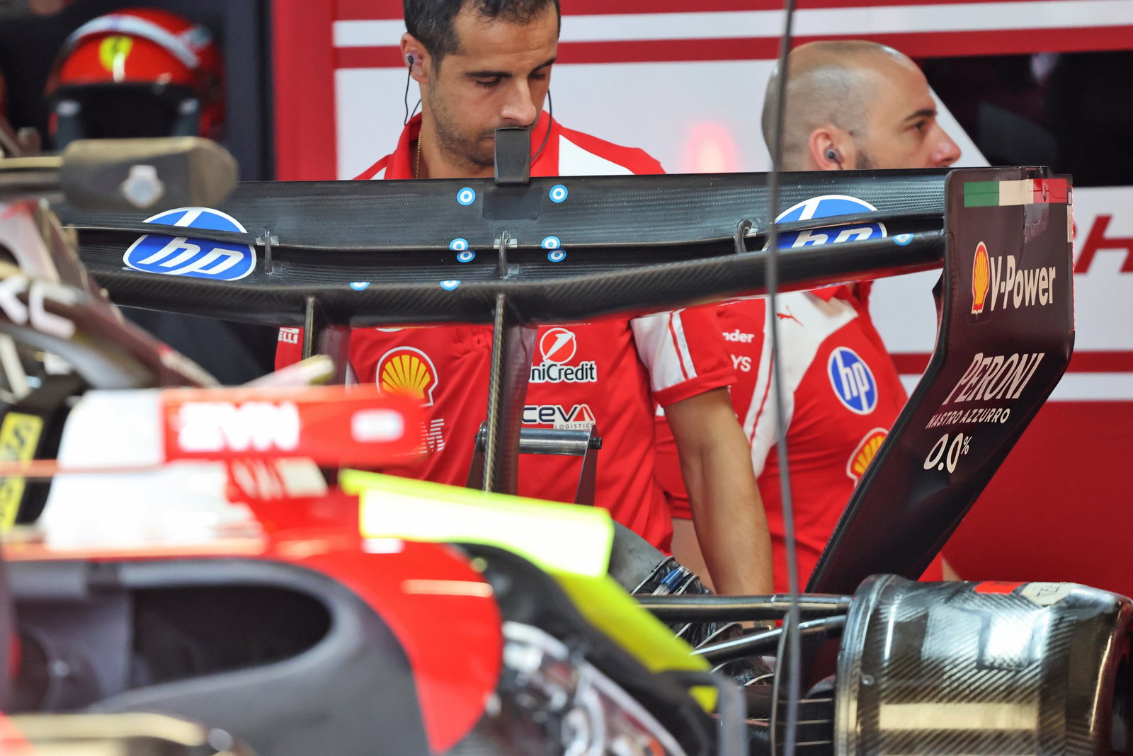 Ferrari's rear wing at the Monaco Grand Prix 