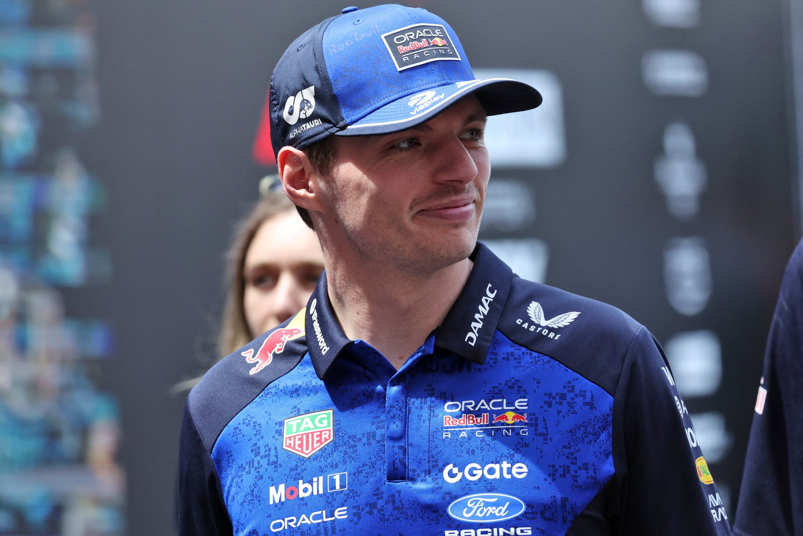 Verstappen was all smiles when he entered the Monaco paddock 