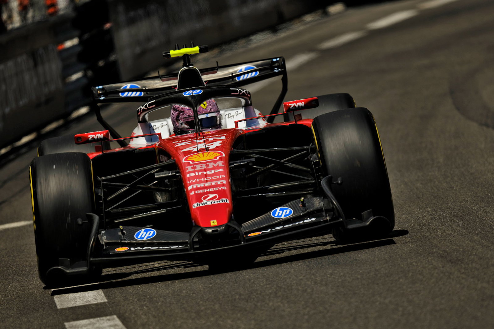 Hamilton set the pace in second practice in Monaco