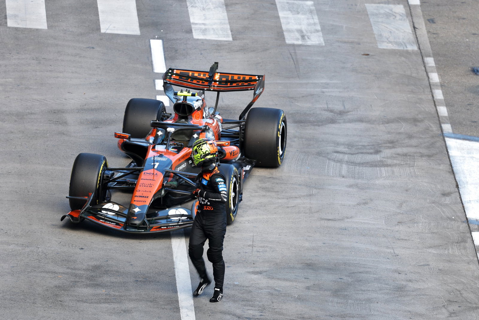 It's been a tough weekend for Norris, who broke down in FP2
