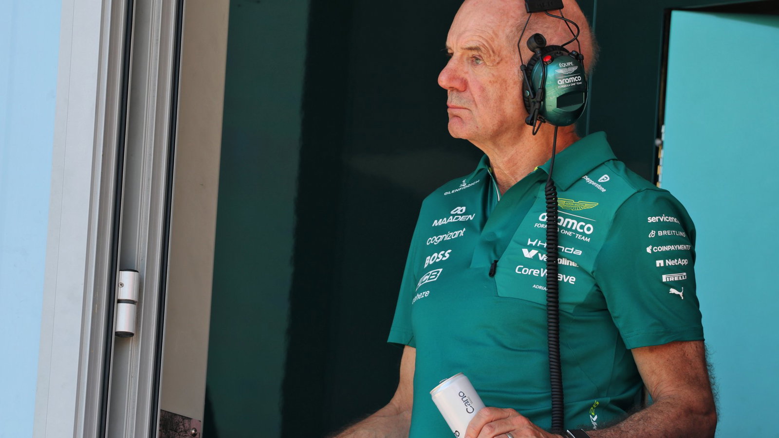 Newey looks on at Aston Martin