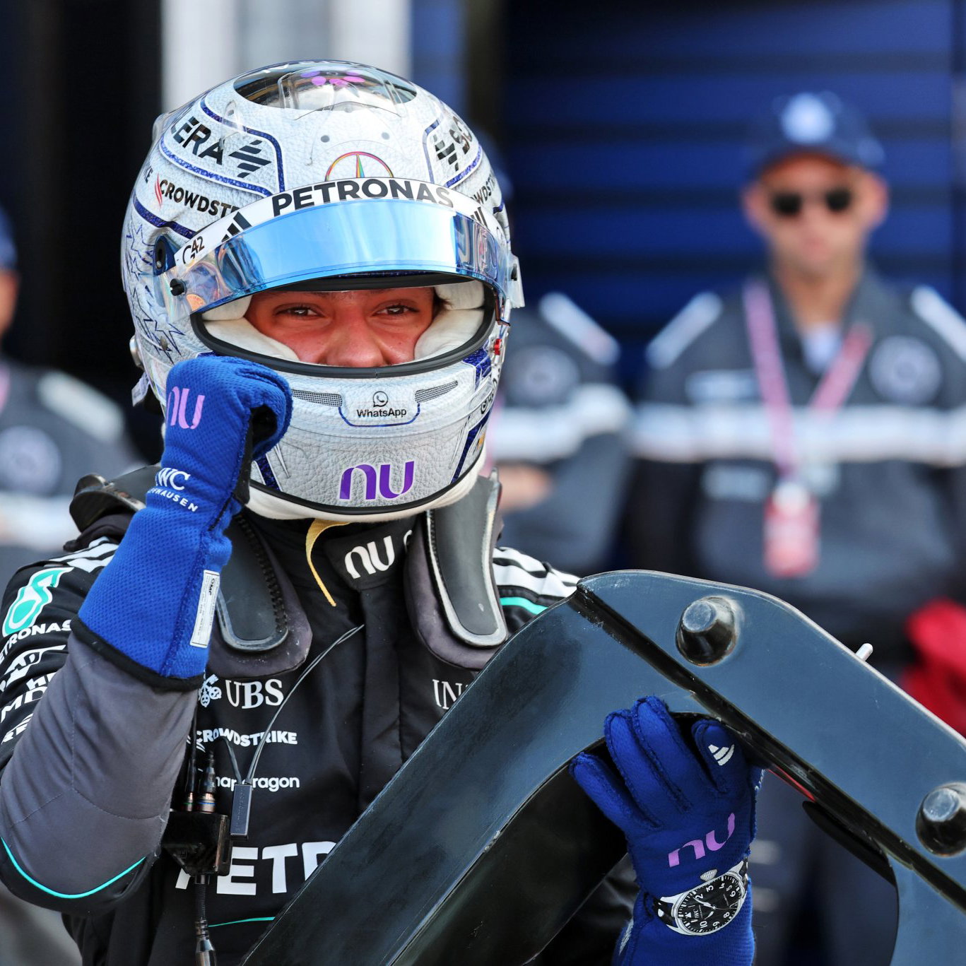 Antonelli celebrates his first Monaco pole 