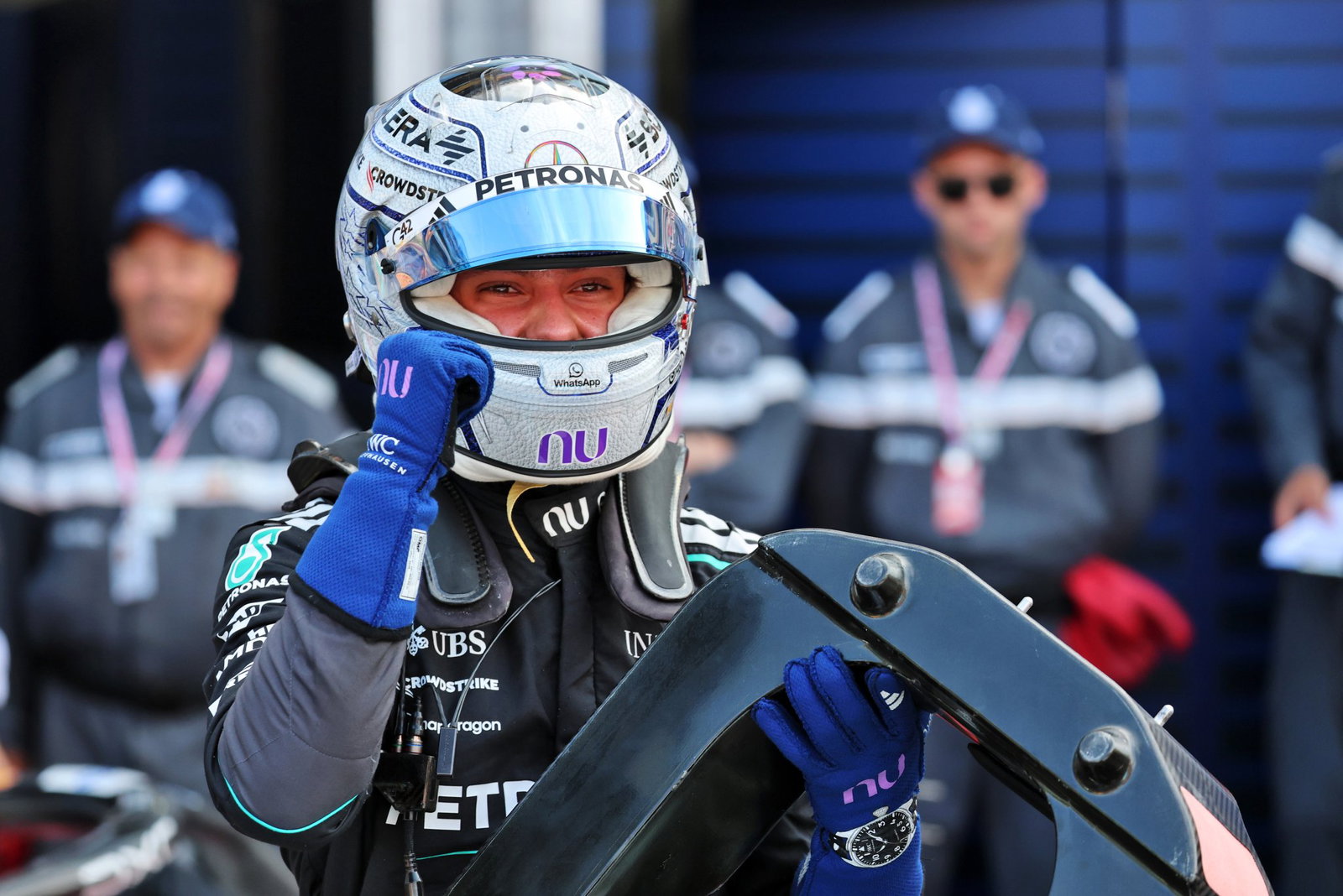 Antonelli celebrates his first Monaco pole