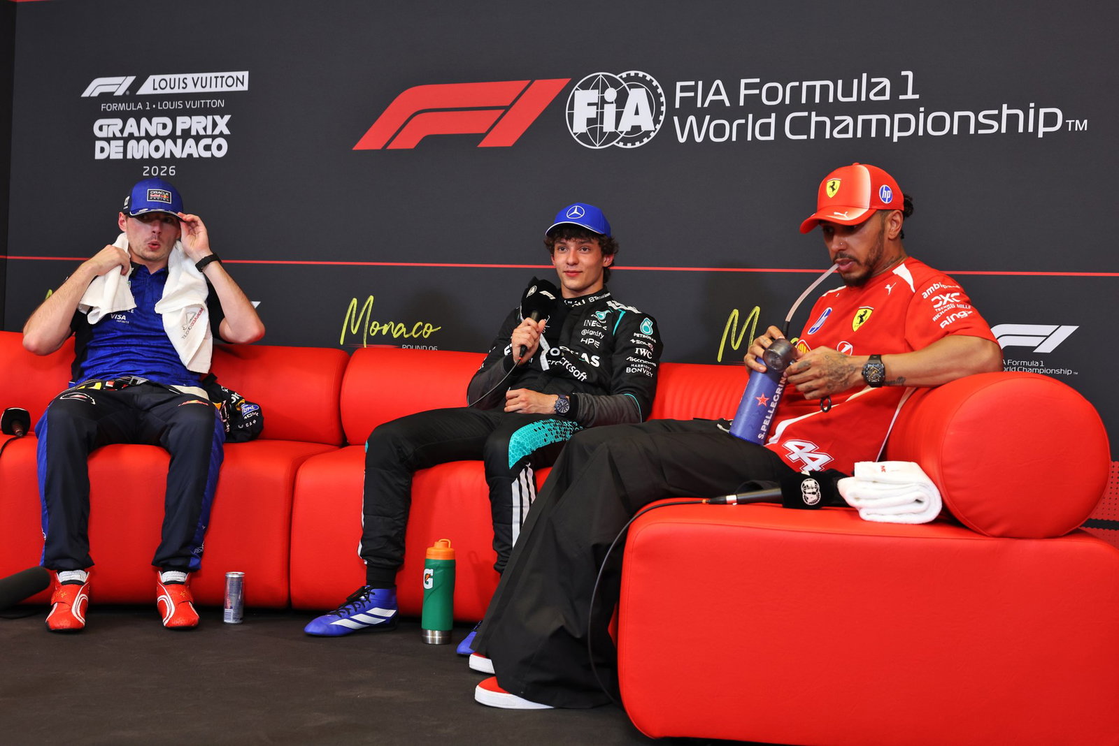 Antonelli, Verstappen, and Hamilton in Monaco