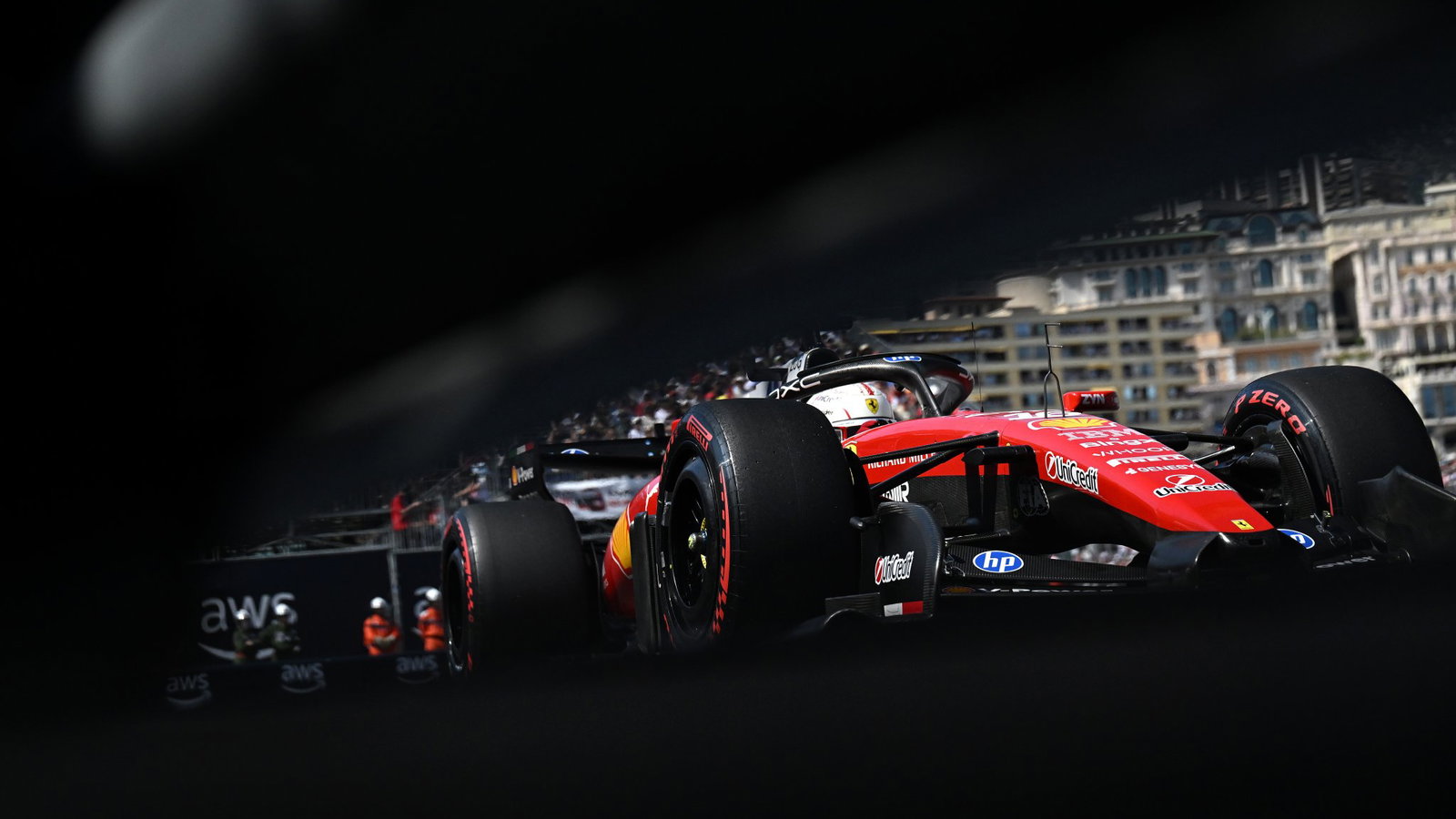 Leclerc crashed on his final lap of Q3