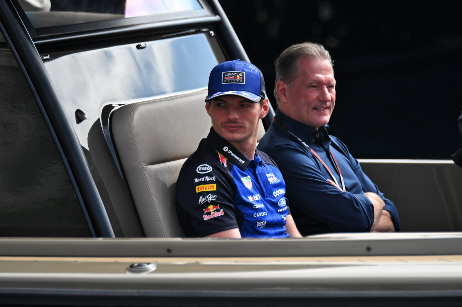 Max and Jos on their way to the Monaco F1 paddock