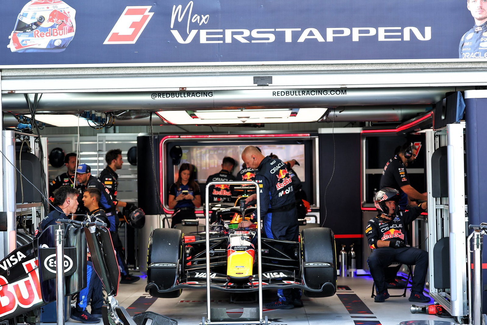 Verstappen's car was retired after lap one 