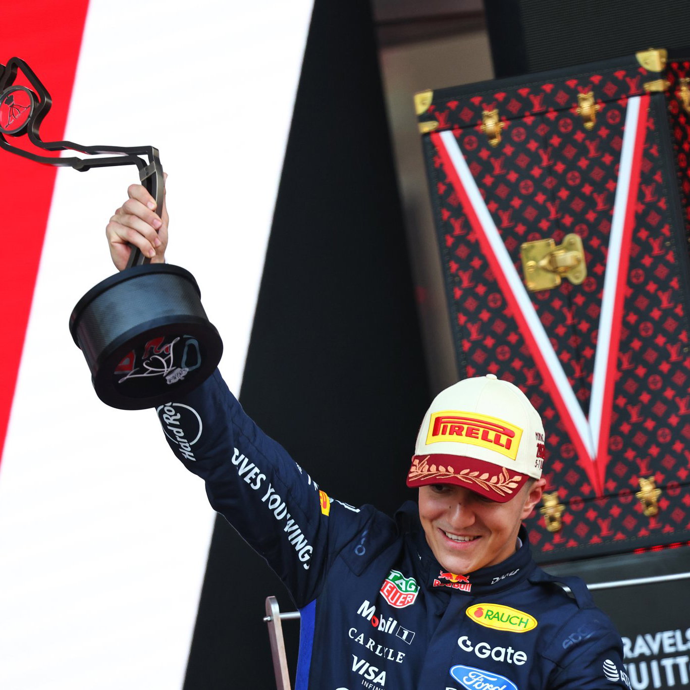 Hadjar stood on the Monaco podium - but third place was handed back to Gasly
