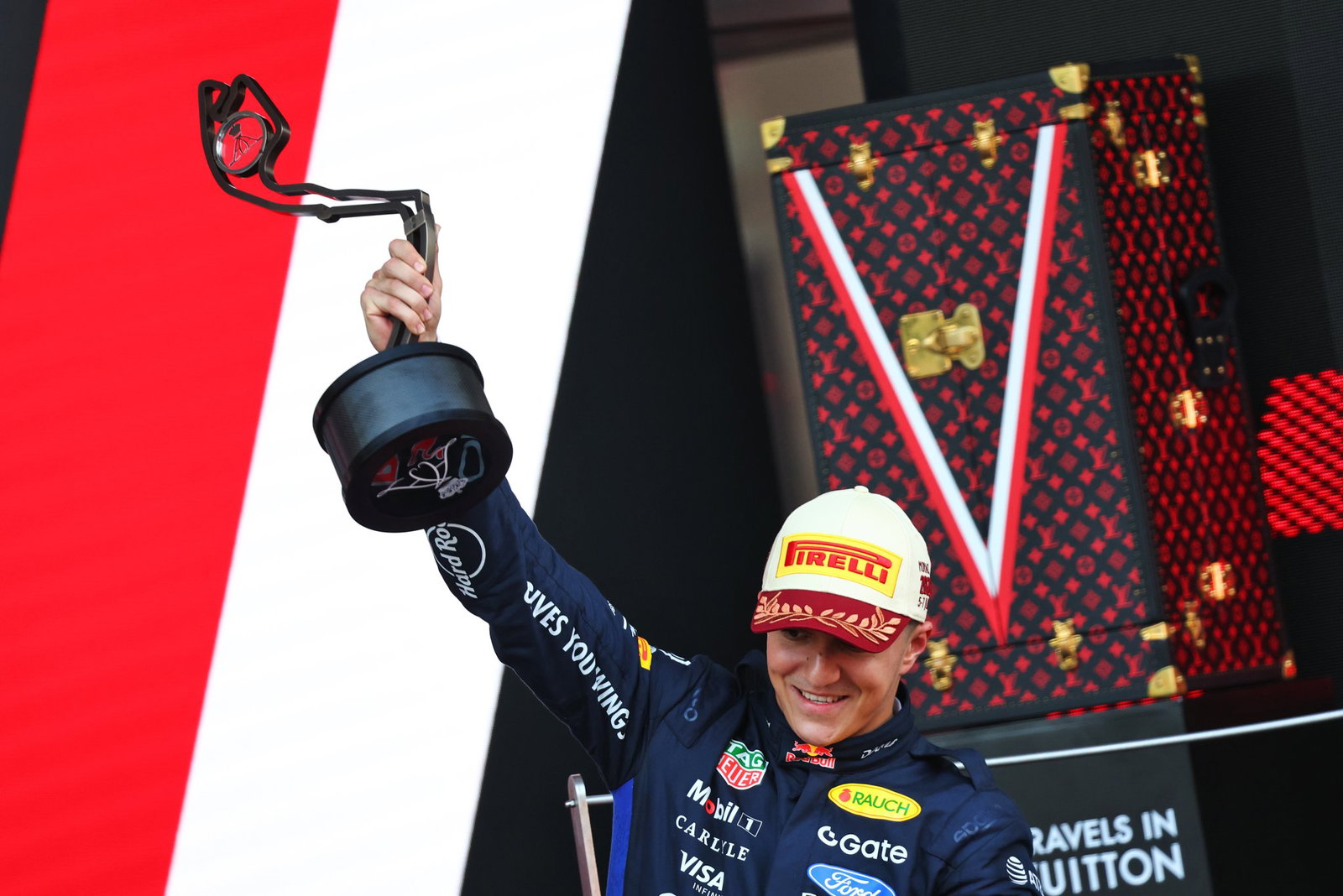 Hadjar stood on the Monaco podium - but third place was handed back to Gasly