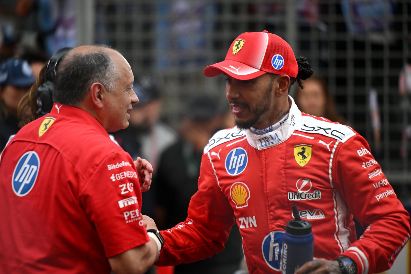Hamilton has credited Vasseur for his backing