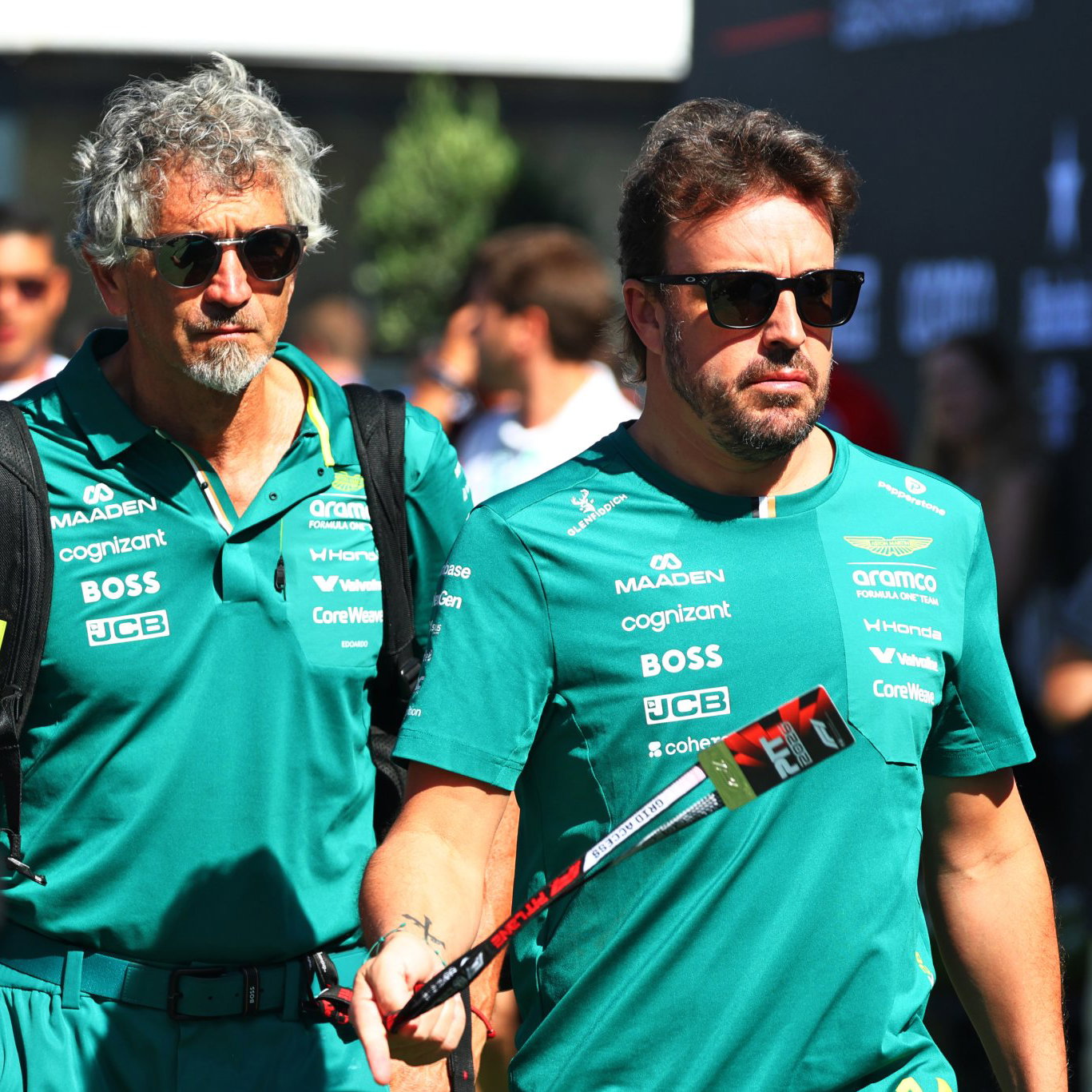 Alonso in the F1 paddock