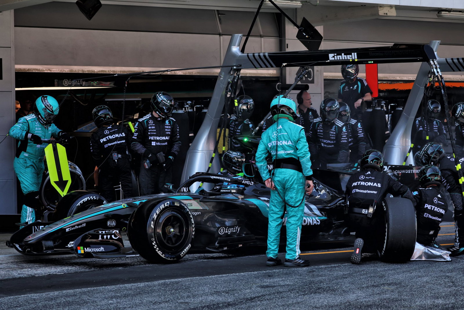 The mistake came when Mercedes serviced Russell for the second time
