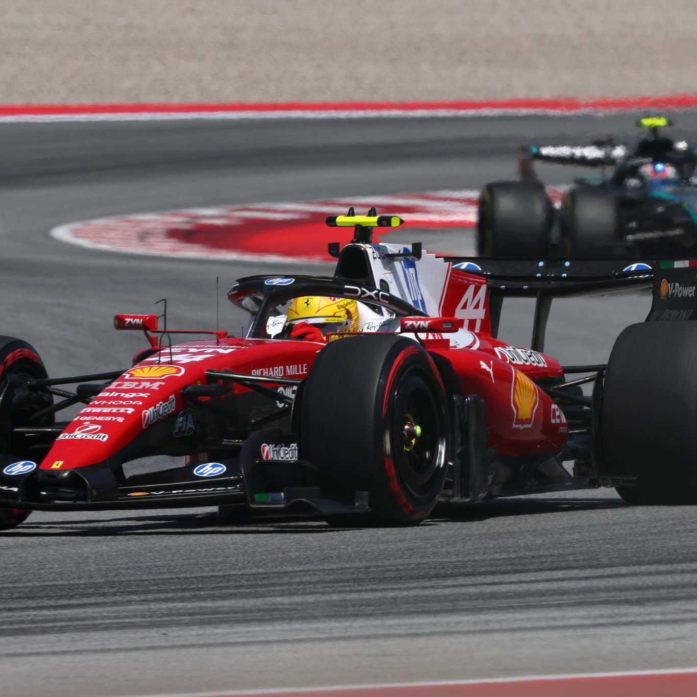 Hamilton benefitted from a mid-race virtual safety car