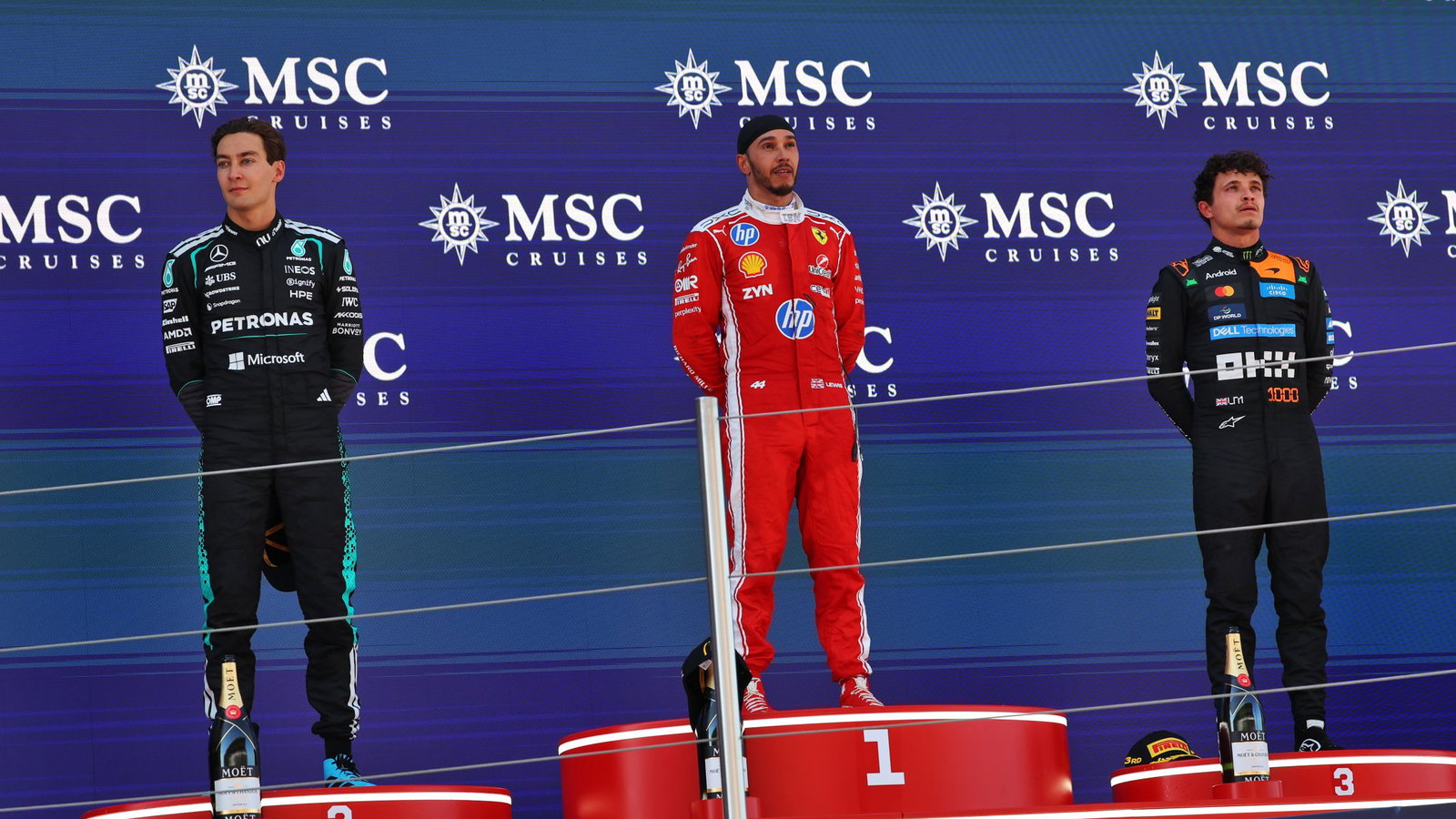 F1 had its first all-British podium since 1968