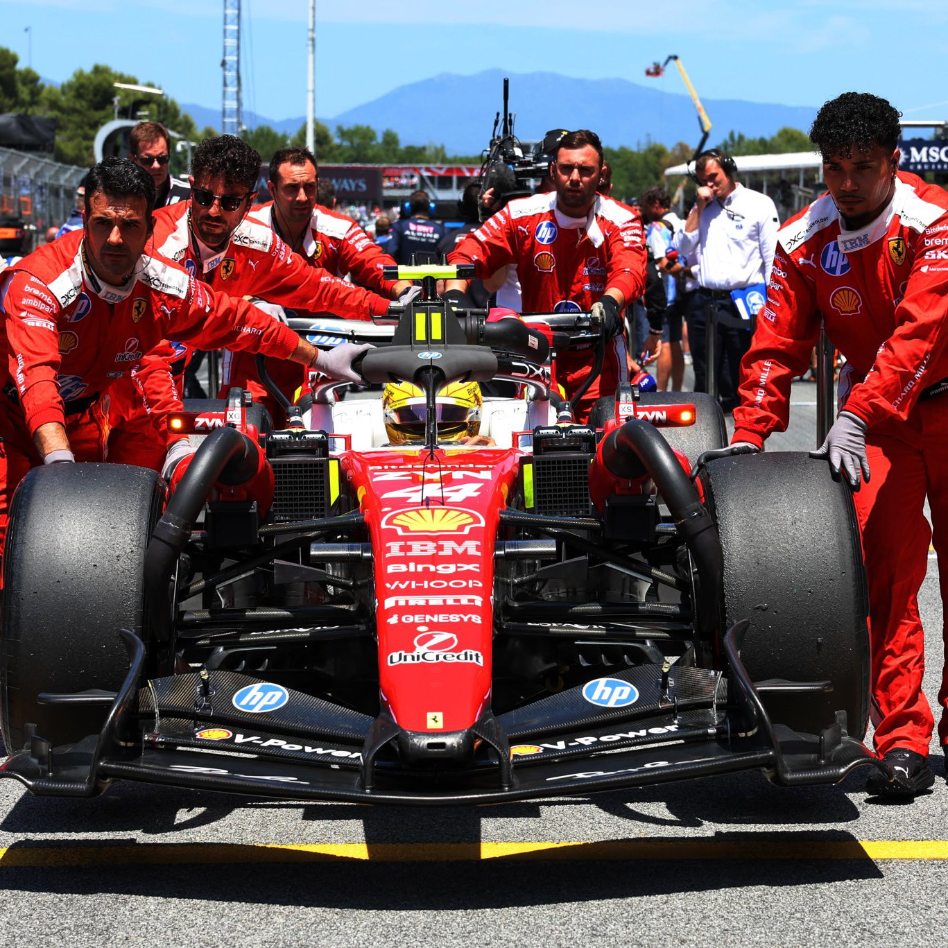 Hamilton scored a memorable first win for Ferrari
