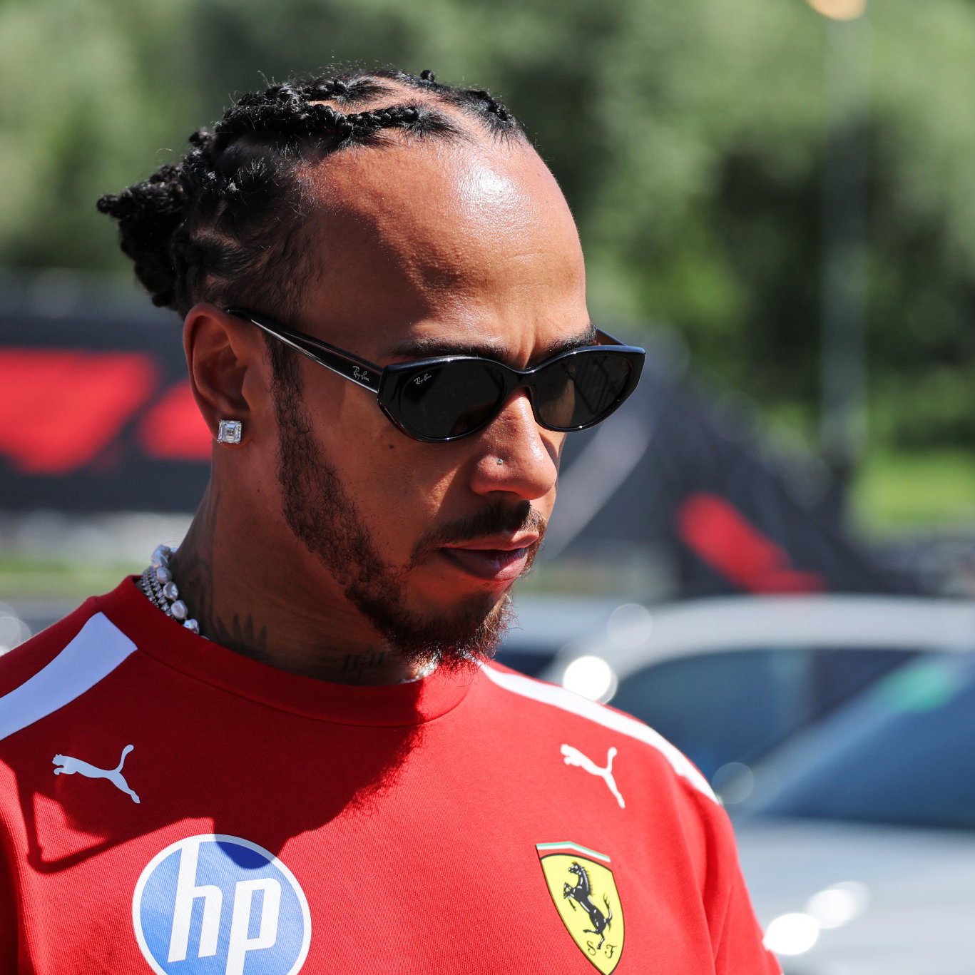 Hamilton revealed he injured his neck in a crash last year 