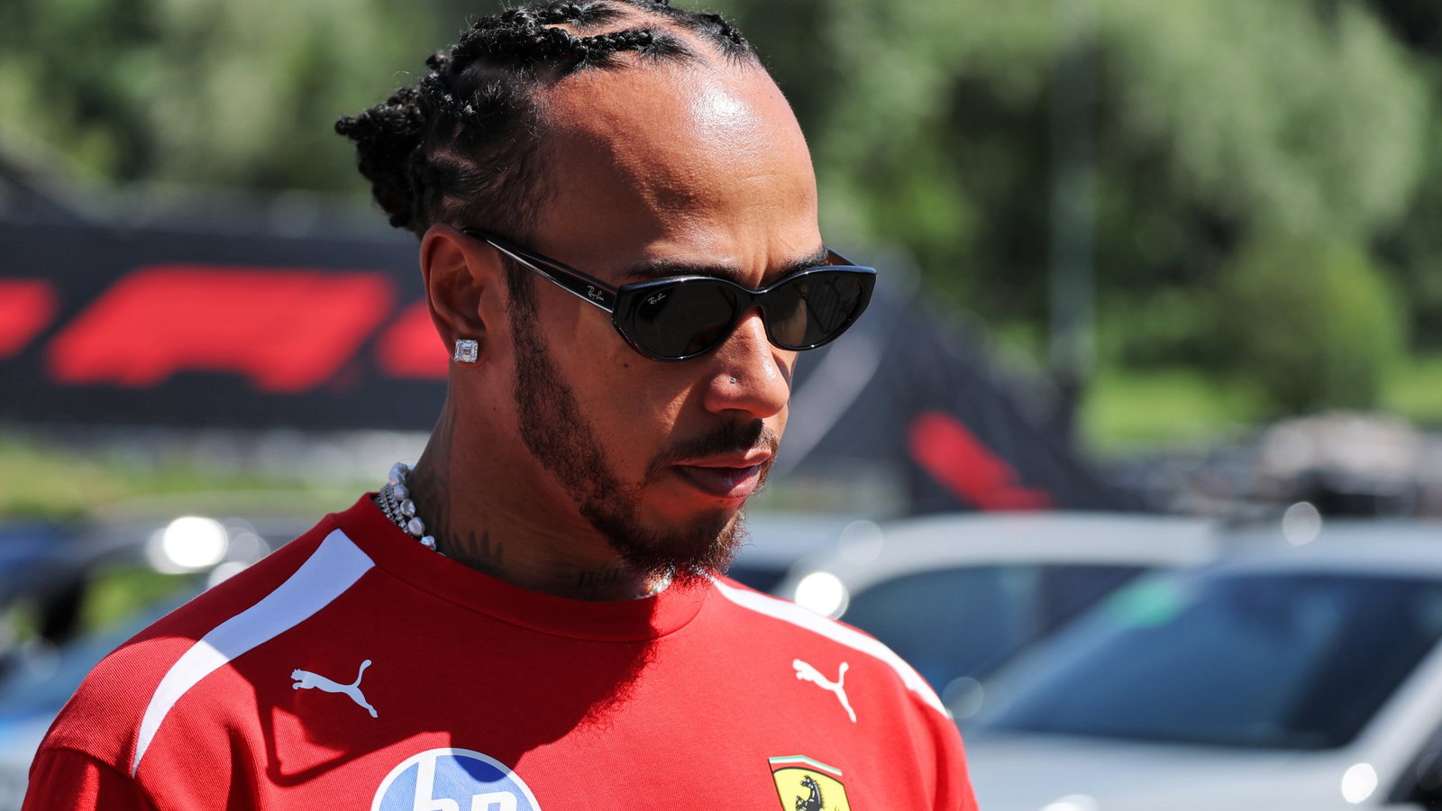 Hamilton revealed he injured his neck in a crash last year 