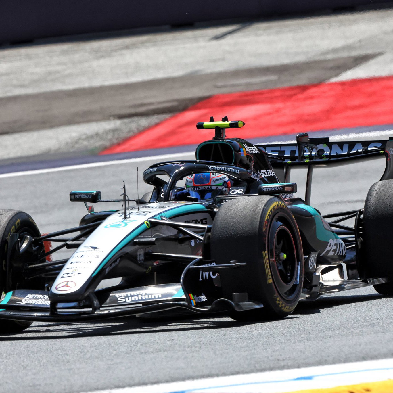Antonelli set the pace on Friday in Austria 