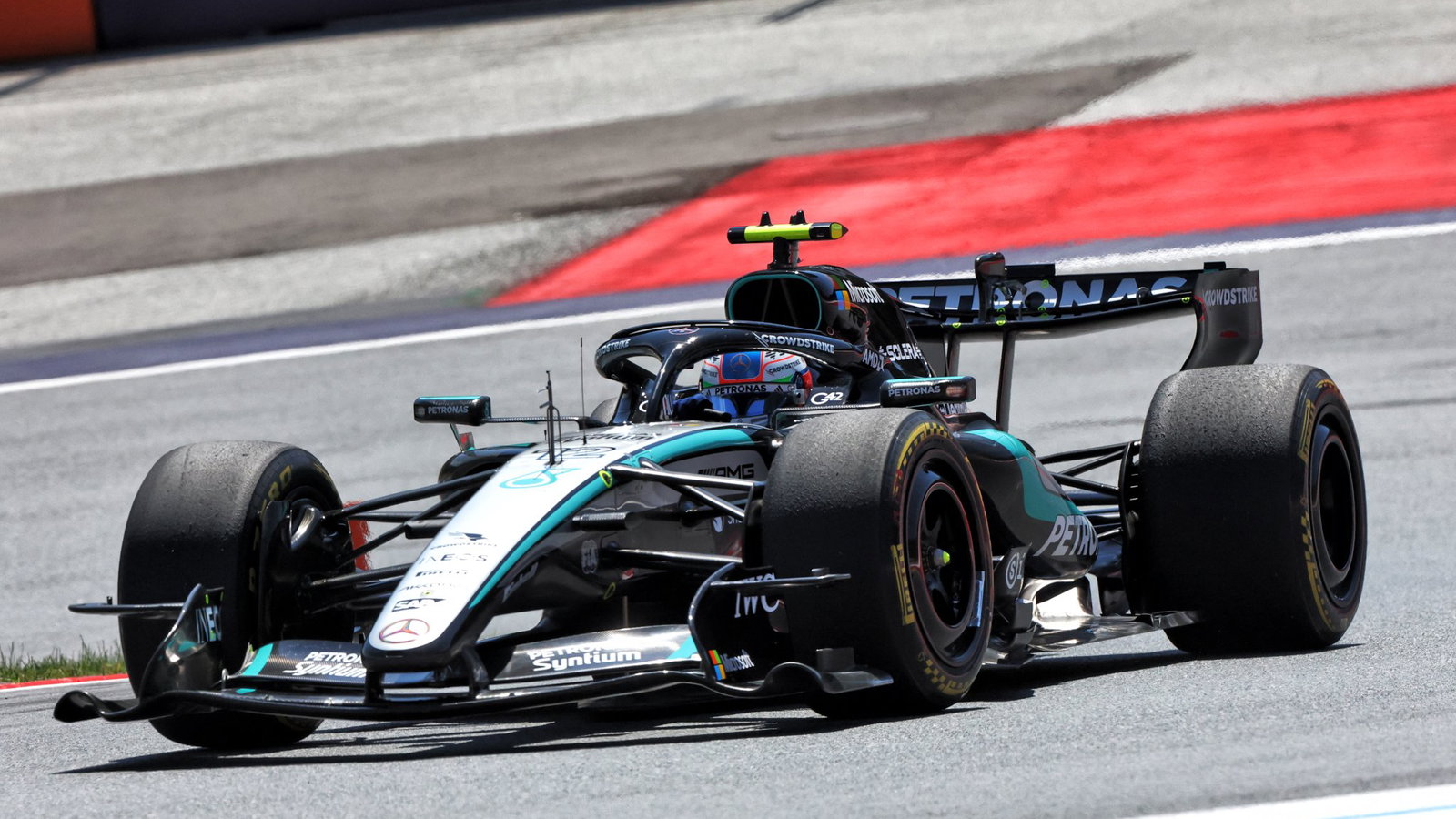 Antonelli set the pace on Friday in Austria 