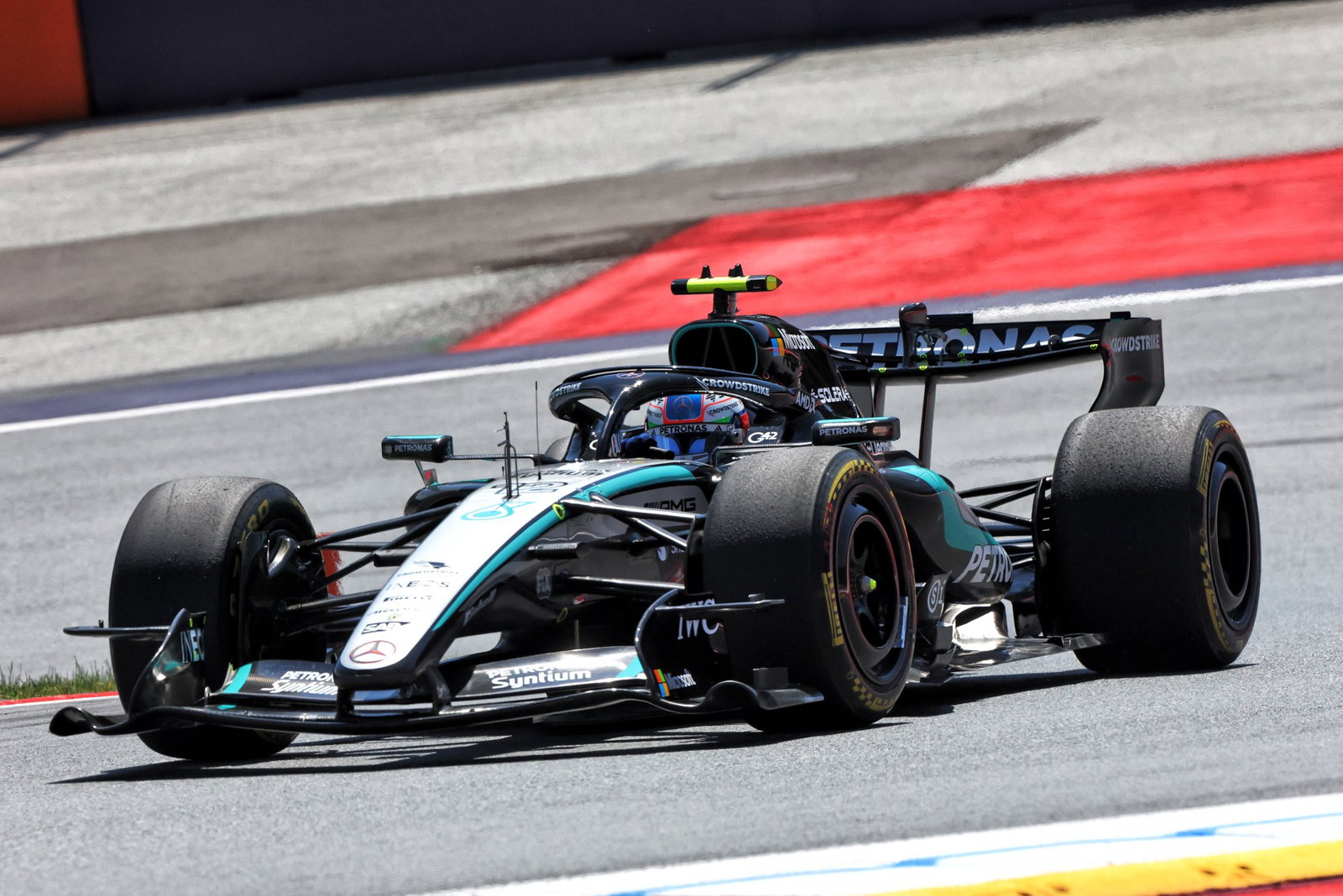 Antonelli set the pace on Friday in Austria 