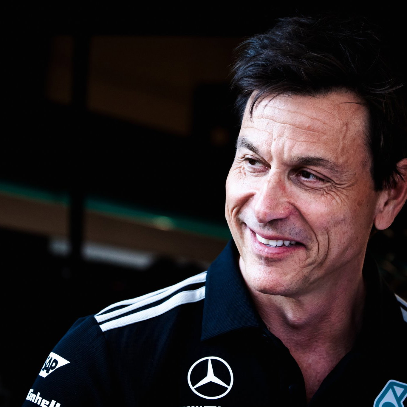 Wolff was all smiles on Saturday in Austria