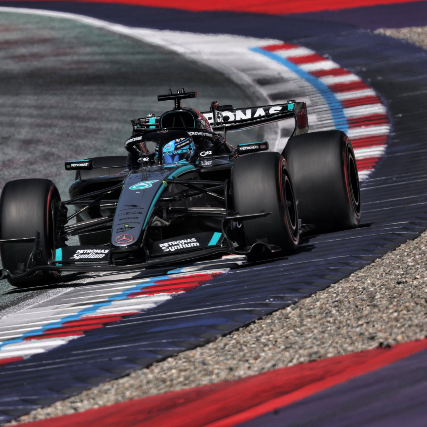 Russell was fastest in qualifying 