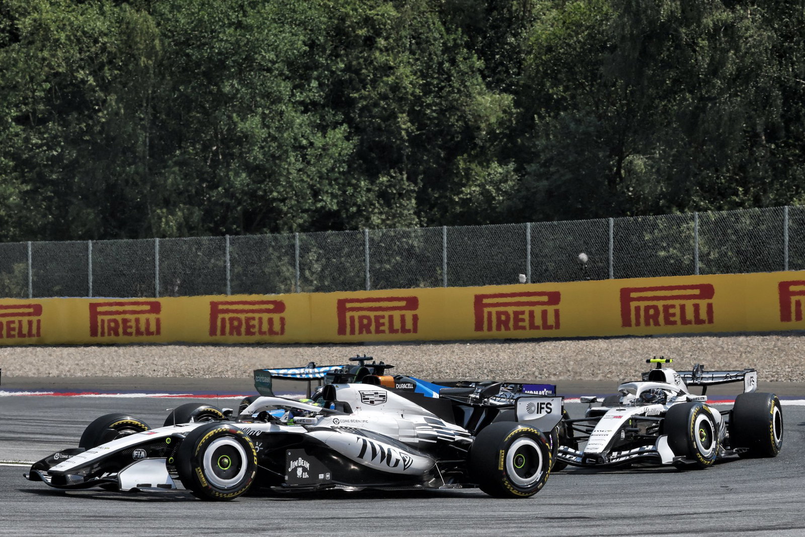 Cadillac's race lasted just four laps in Austria 