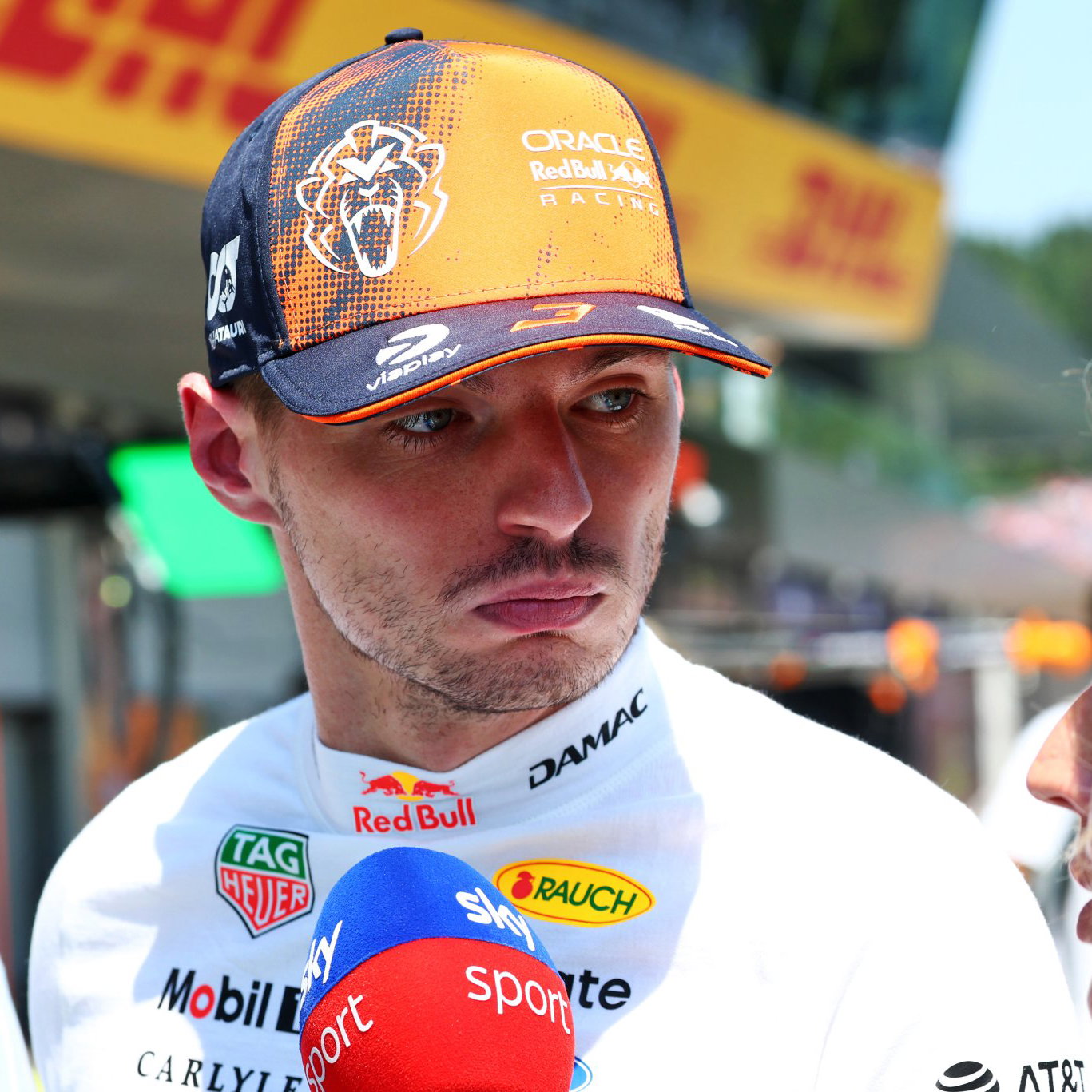 Verstappen's joke was not picked up by the TV broadcast