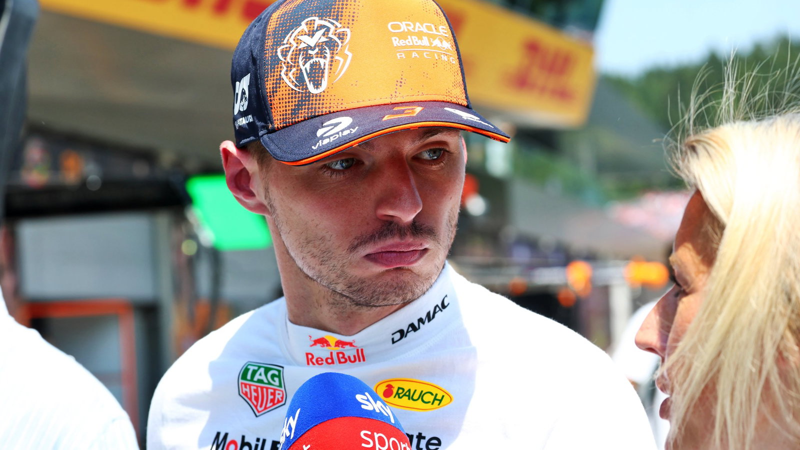 Verstappen's joke was not picked up by the TV broadcast