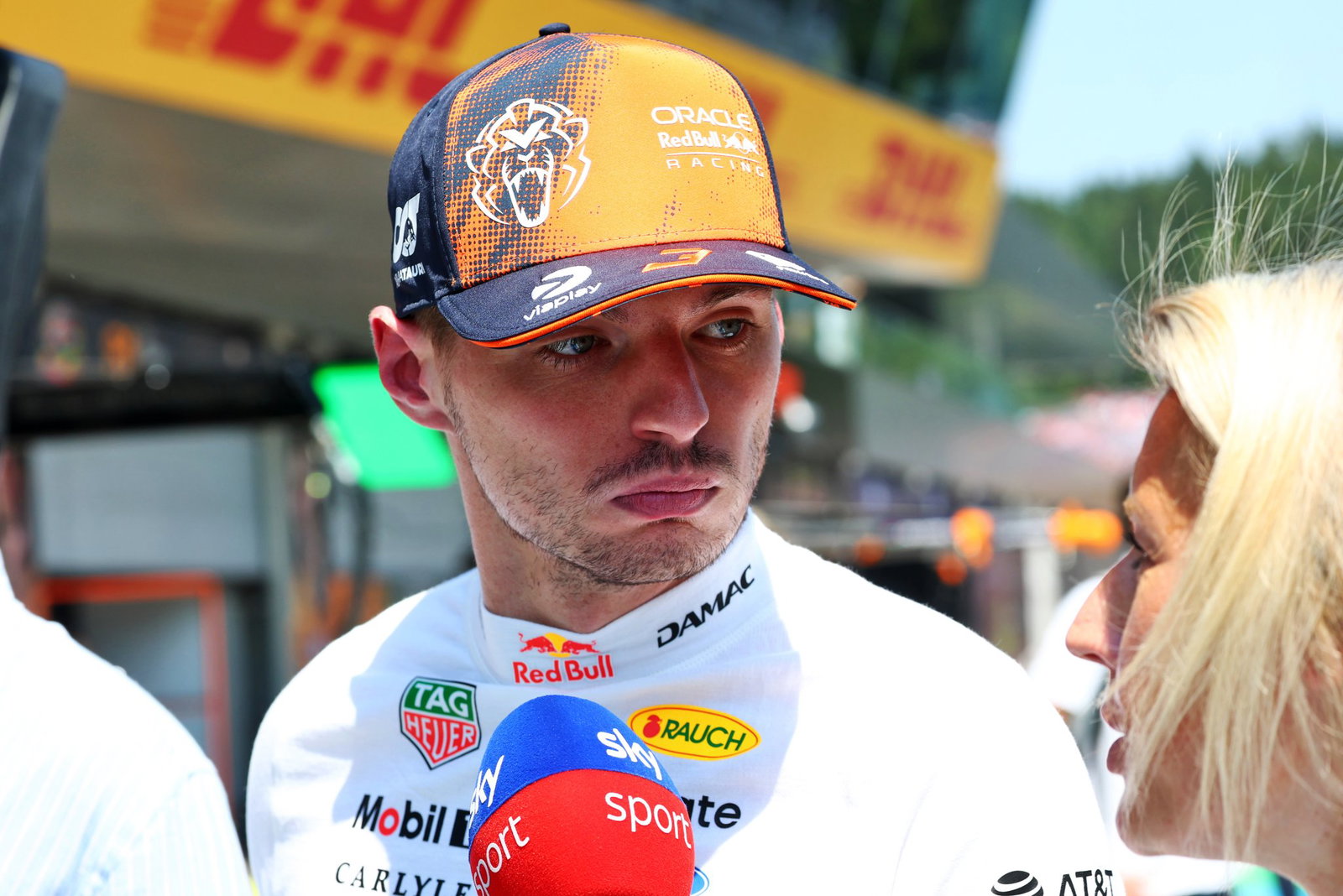 Verstappen's joke was not picked up by the TV broadcast