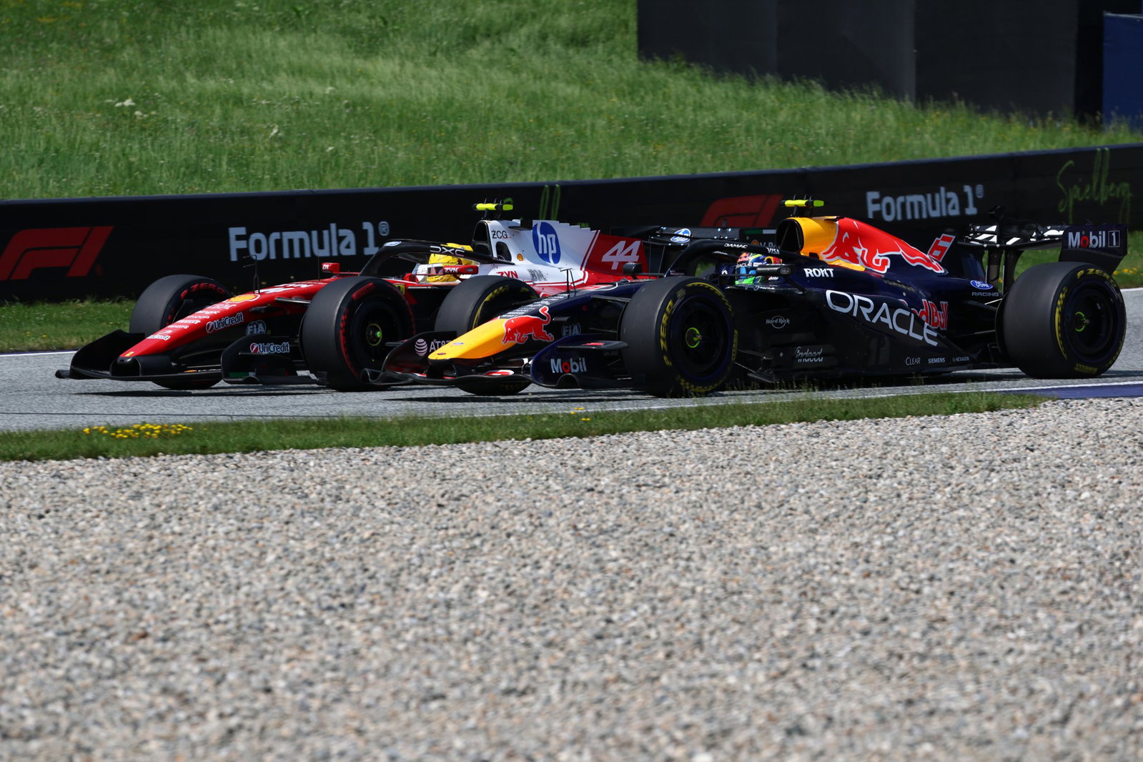 Hadjar went wheel-to-wheel with his F1 hero Hamilton 