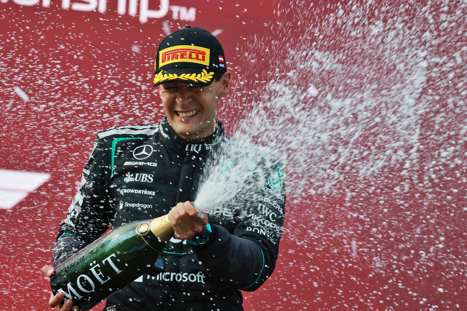 It was Russell's first win since the opening round in Australia 